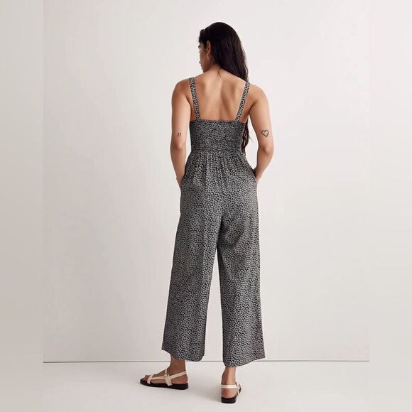 NWT MADEWELL Lucie Wide-Leg Jumpsuit in Micro Daisy - Picture 5 of 13